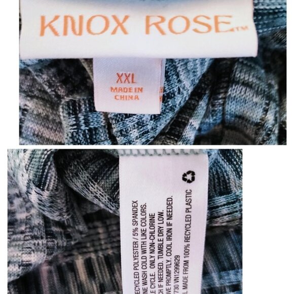 (#507)Knox Rose Green Knit Relaxed Turtleneck Sweatshirt Size XXL - Picture 6 of 6